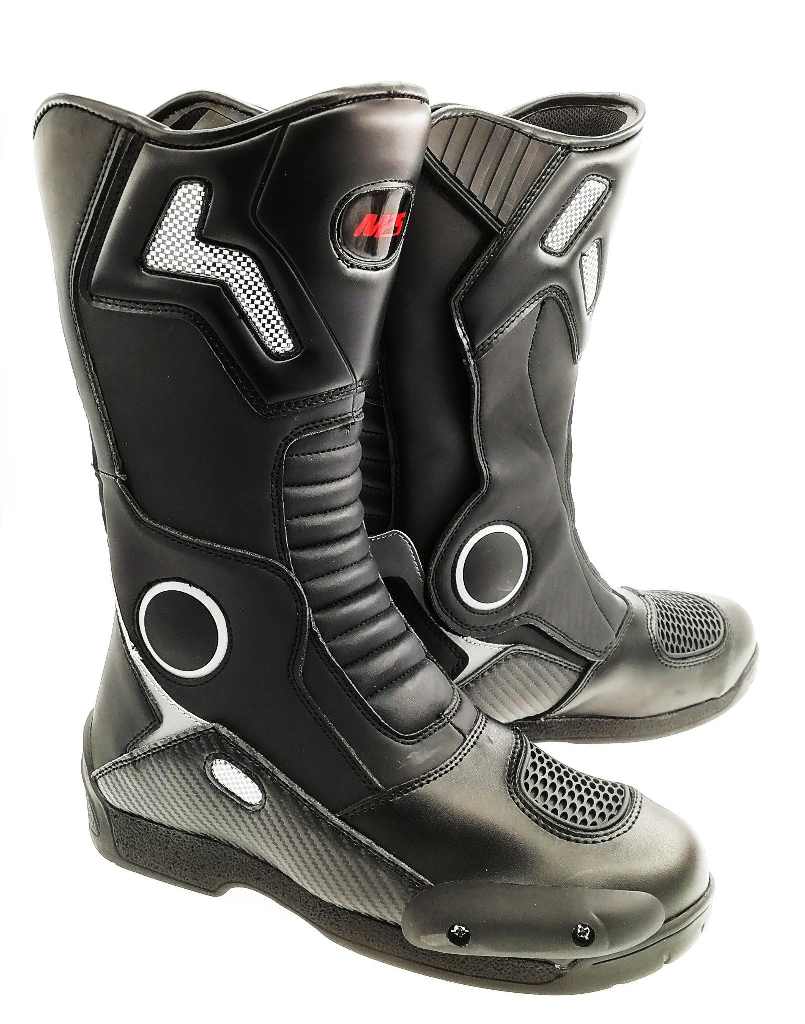 synthetic motorcycle boots