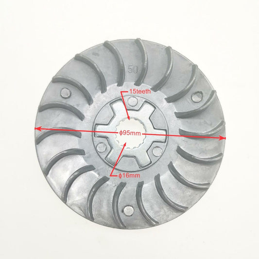 Half pulley including star washer for CPI, Keeway, Generic, Baotian, Longjia Sym