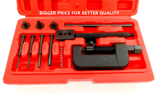 Motorcycle Bike Chain Breaker Splitter Link Riveter Universal Set Riveting Tool