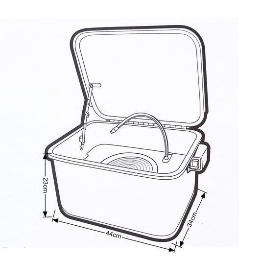 M2S Bench Top Parts Washer Cleaner Degreaser Tank 3.5 Gallon With Pump Workshop