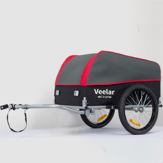 Folding Bike Cargo Trailer Trolley Luggage Storage Cart Carrier With Hitch 130L