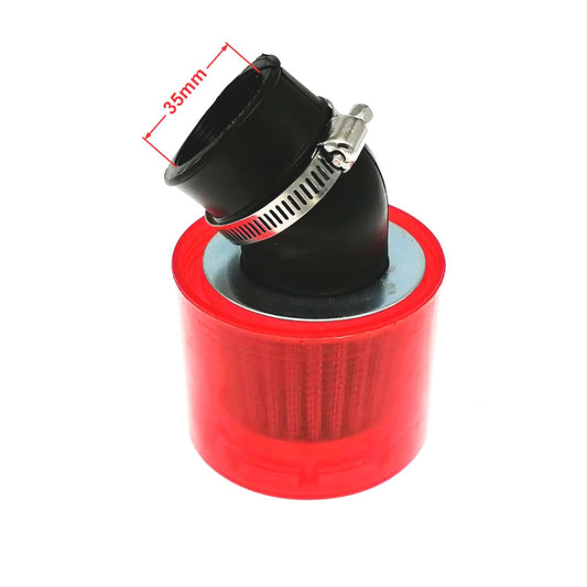 35mm Free Flow Air Filter 45 Degree Angle for Peugeot Speedfight 2 100 V-Clic 50