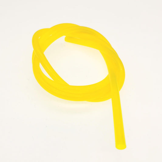 5MM I/D PETROL OIL FUEL PIPE HOSE 5X7mm 100cm length for Scooters Mopeds-Yellow