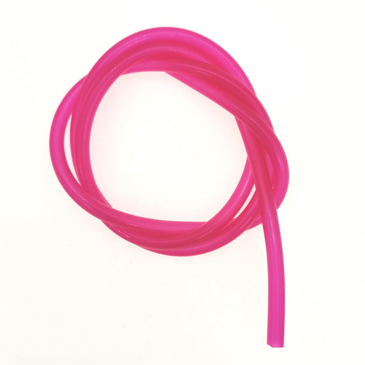 5MM I/D PETROL OIL FUEL PIPE HOSE 5X7mm 100cm length for Scooters Mopeds-Pink