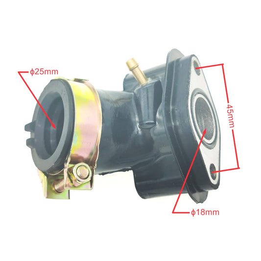 Pulse Scout BT49QT-9 Peugeot Kisbee 50 4T Inlet Carburettor Manifold 139QMA/B