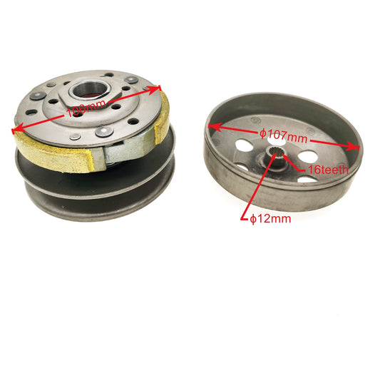 Clutch pulley assy with bell 107mm Yamaha Aerox YQ50  Yamaha Aerox R 50 Aerox 50