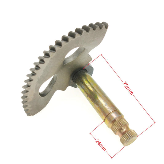 Kickstart Shaft 72mm/24mm for CPI 50cc,Keeway 50cc,QJ50cc,Chinese 50cc 2 stroke