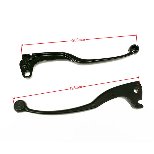 Front Brake & Clutch Lever Set Pair Black Yamaha YBR 125 2005-2015 (5LV)