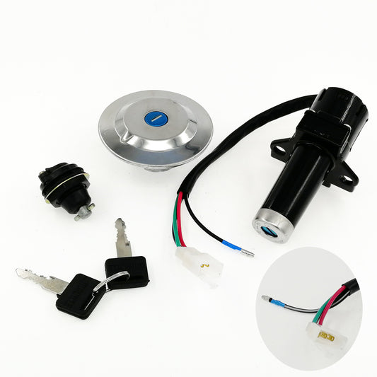 Ignition Switch Fuel Cap Seat Lock Set For Yamaha YBR125 Injection 2007-2014