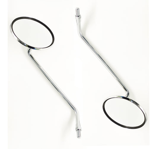 Chrome Mirror Set E-mark Approved For PIAGGIO VESPA Classic, LML Star M10