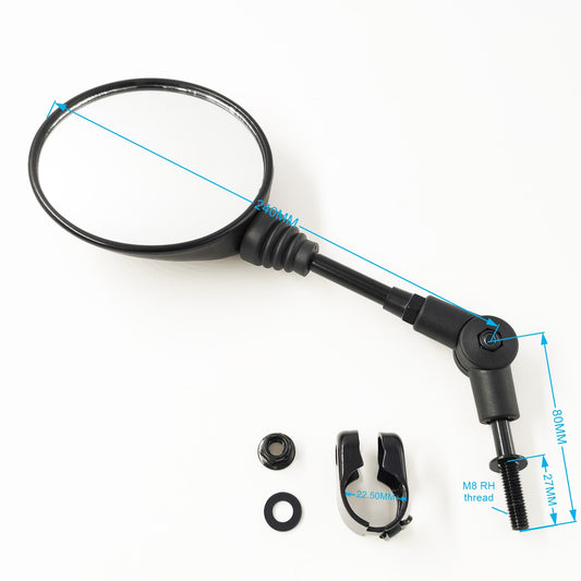 Universal Rear View Mirrors Side Mirrors 8MM E marked Bar End Clamp On Handlebar