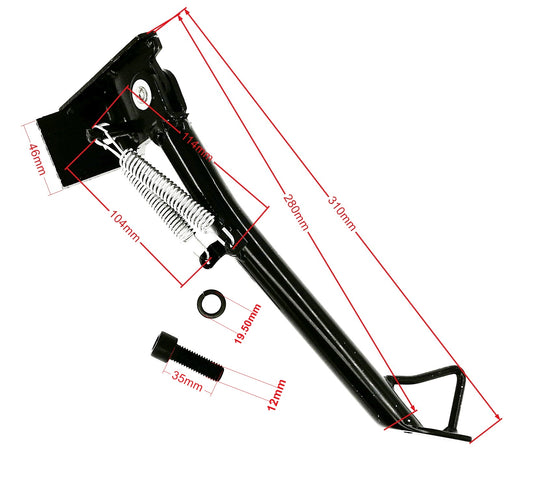 Black Side stand for Yamaha Aerox 50, 100 2TMBK Nitro 50