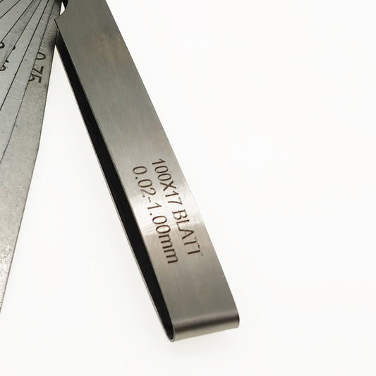 Stainless Steel Feeler gauge with 17 blades 0.02-1.00mm motorbike Pitbike monkey
