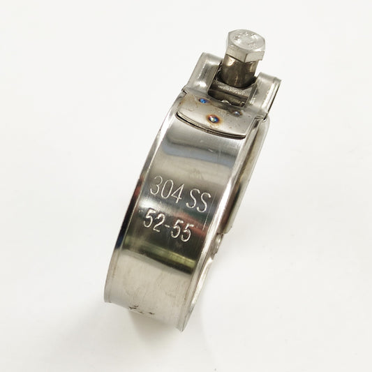 Stainless Steel Exhaust Clamp Motorycycle Muffler Silencer 52MM 53MM 54MM 55MM