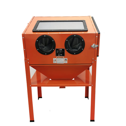 M2S Sand Blasting Cabinet Abrasive Bead Grit Blaster Sandblaster 220L Orange