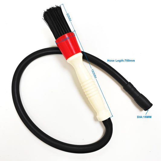 M2S Parts Washer Brush With Rubber Hose Workshop Garage