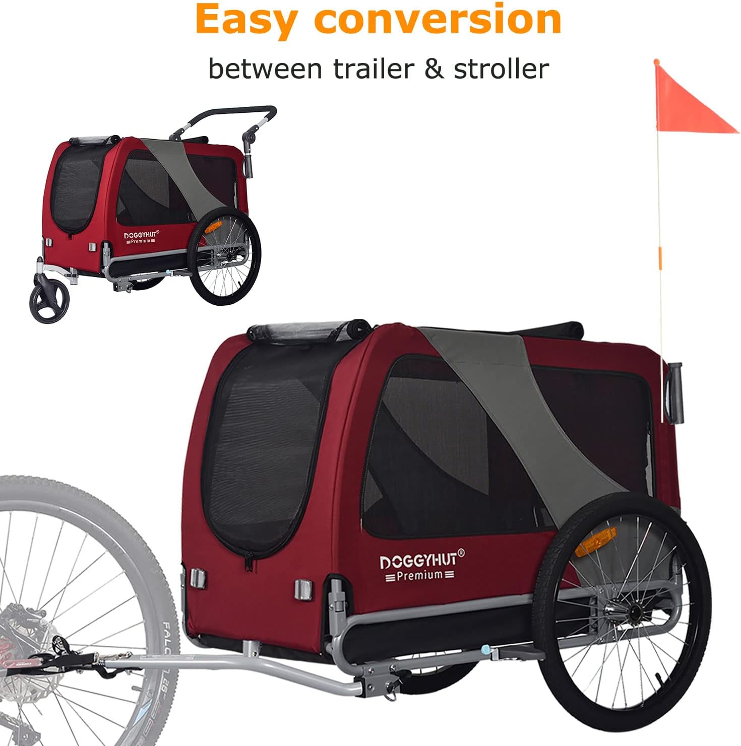 Doggyhut large pet bike trailer on sale