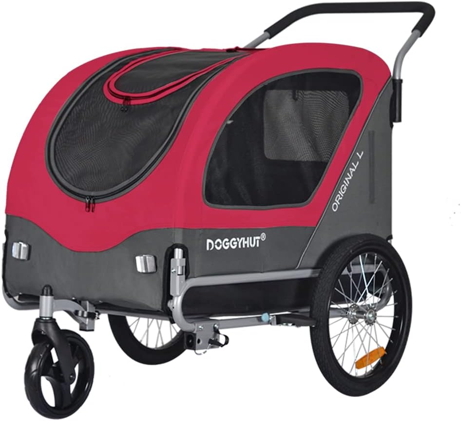 Doggyhut Large Pet Bike Trailer Stroller for Dogs Up to 35kgs Parkin M2S Parts