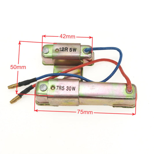 Light Resistor 30W- 7.5 ohm / 5W-12ohm AGM GMX REX GY