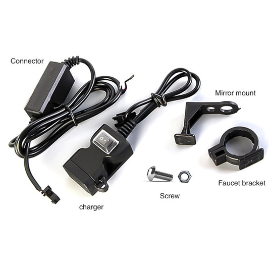 12V Dual USB Scooters/Motorcycles/ATV Charger Power Adapter Socket Waterproof