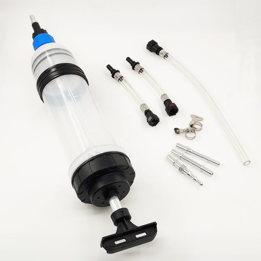 1.5L Oil Filler Fluid Transfer Hand Syringe Gun Suction Pump Gearbox Extractor